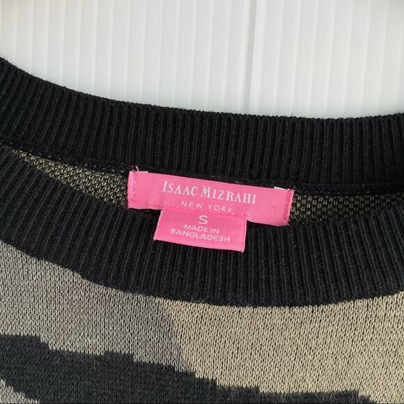 Isaac Mizrahi camouflage long sleeve sweater - Picture 2 of 10